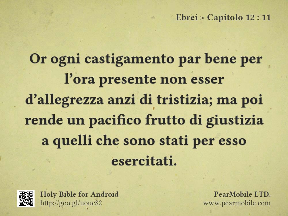 Ebrei, Capitolo 12:11